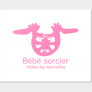 Bébé Sorcier - Vallée des Merveilles - rose Posters and Art